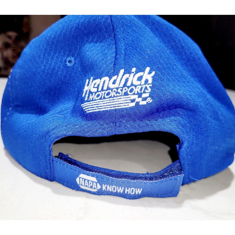 NAPA Racing Chase Elliott #24 Hendrick Motorsports Nascar Blue Strapback Cap Hat - Picture 5 of 12